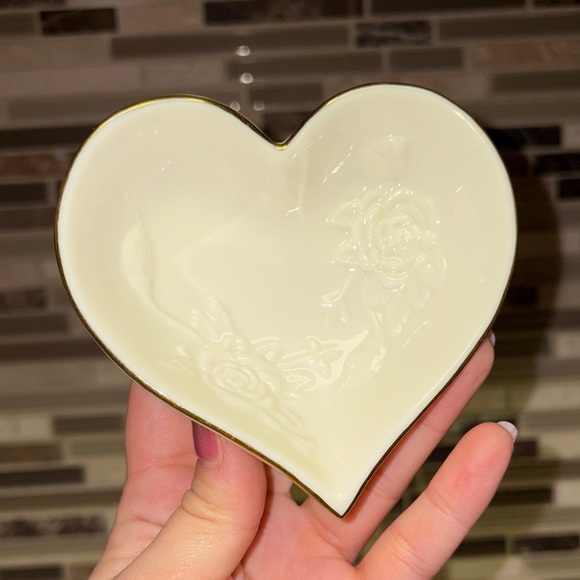 Lenox Other - Lenox Porcelain Rose Heart Dish NWOT